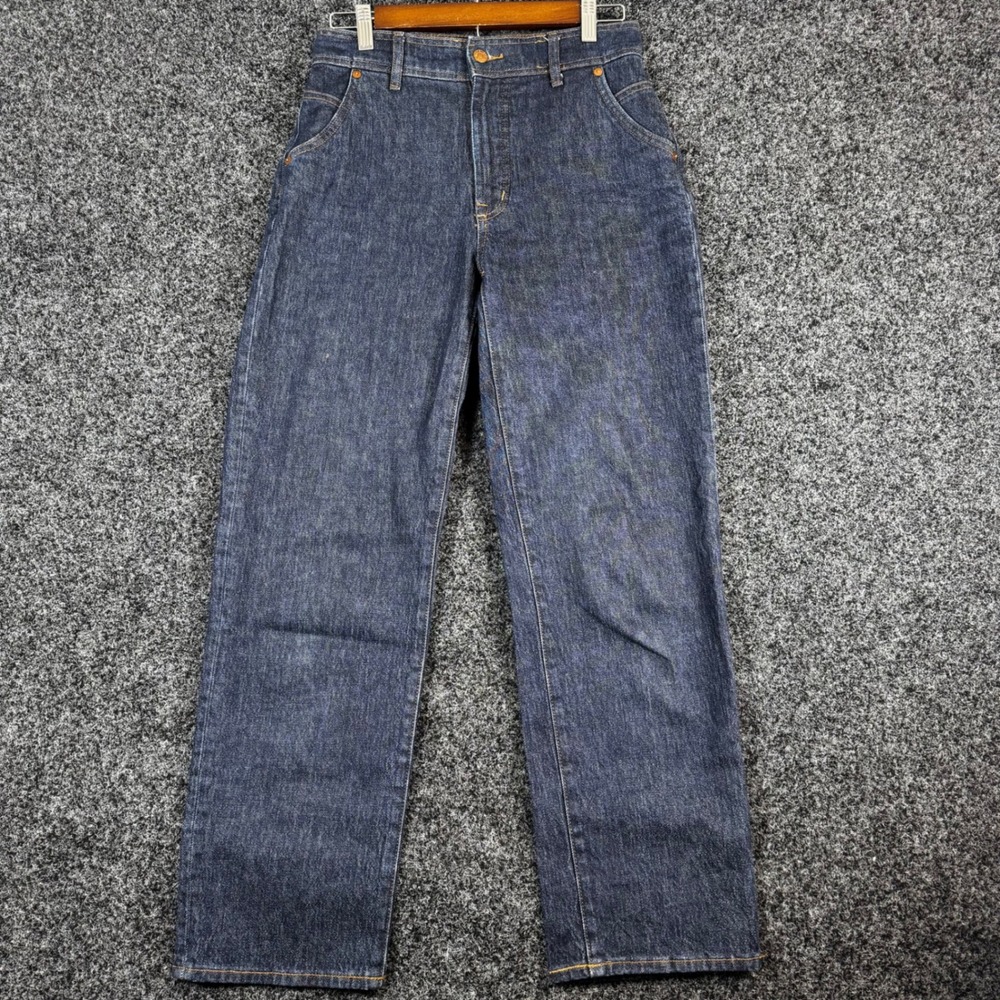 Madewell The Perfect Vintage Straight Jean Dark Indigo Hemp Cotton Denim 25